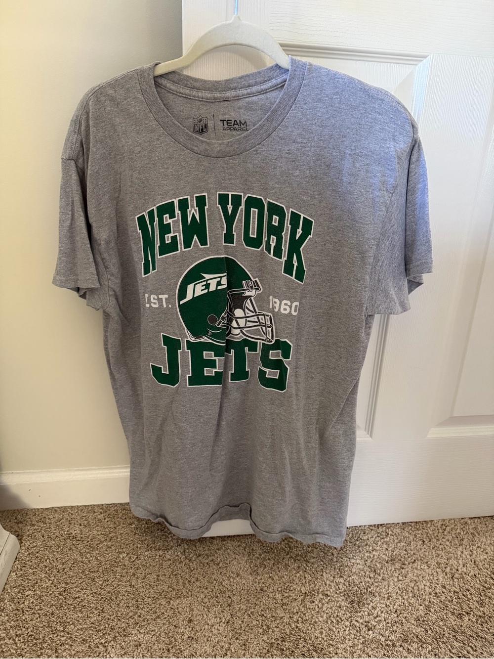 New York Jets Gray Graphic Tee - NFL Team Shirt